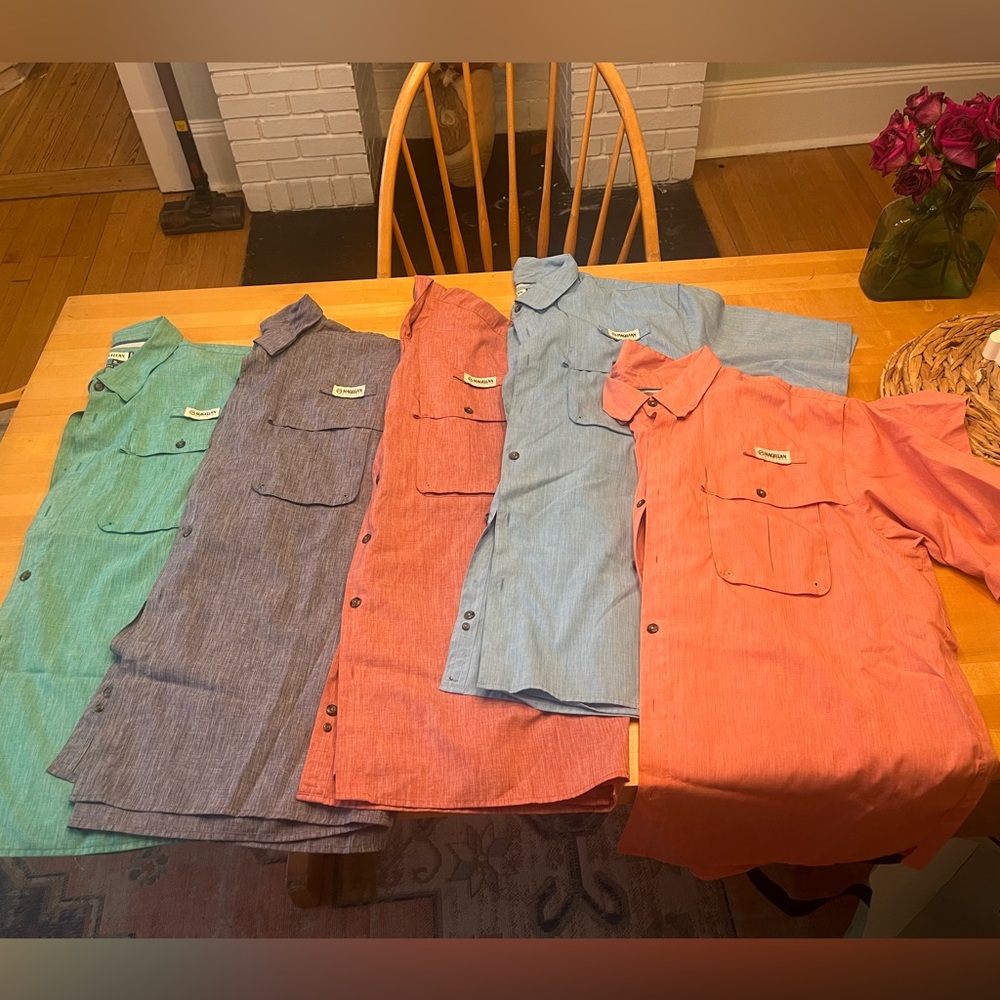 5 Magellan fishing shirts